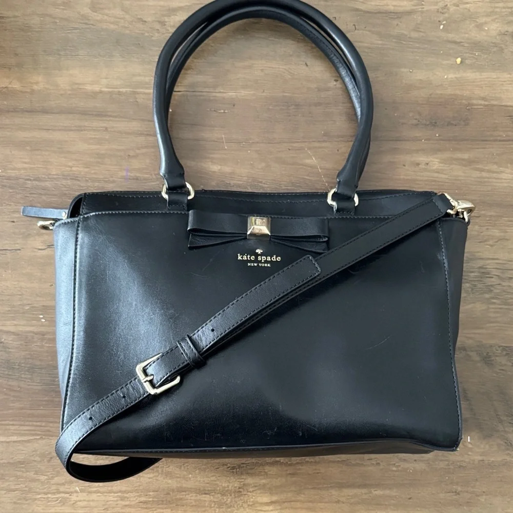 KATE SPADE Jeanne Holly Street Handbag | Black - Picture 2 of 12